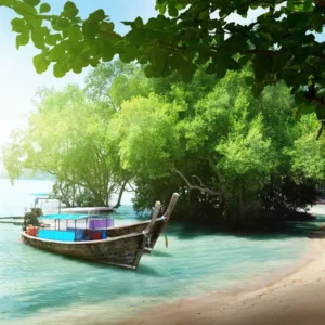 Tranh dan tuong can tho canh bien hm526