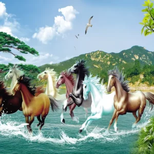 Tranh dan tuong can tho phong thuy hm111