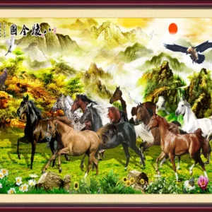 Tranh dan tuong can tho phong thuy hm4241