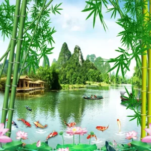 Tranh dan tuong can tho phong thuy hm436