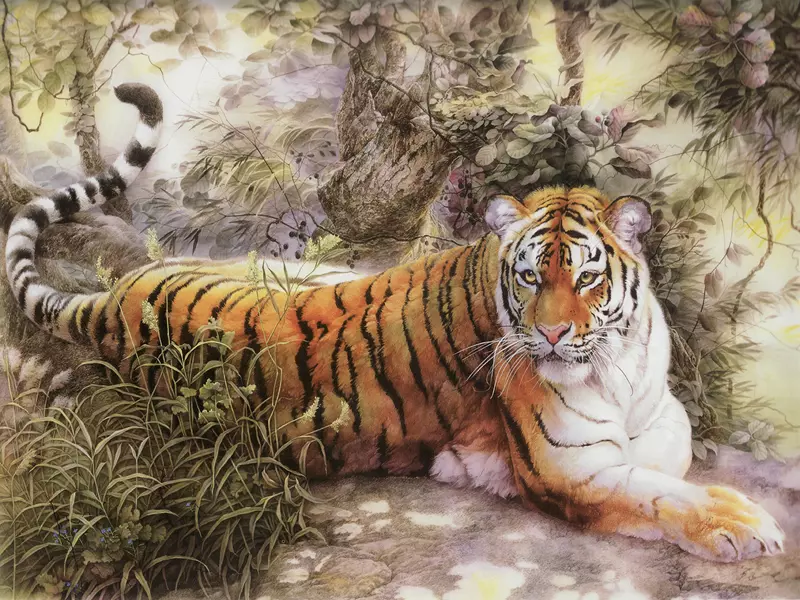 Tranh dan tuong can tho phong thuy hm4492