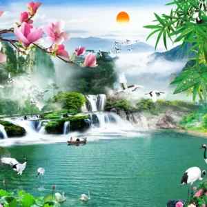 Tranh dan tuong can tho phong thuy hm792