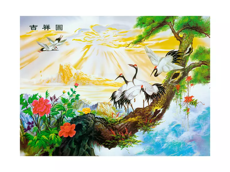 Tranh dan tuong can tho phong thuy hm900